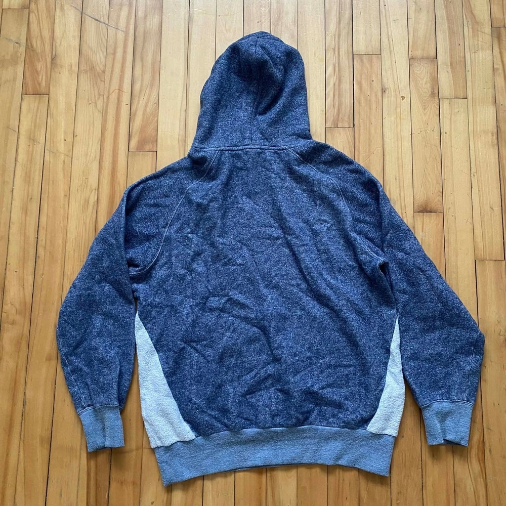Crooks Castles Hoodie Blue Gray Colorblock Pocket Hooded Sweatshirt Mens Large - Picture 2 of 11
